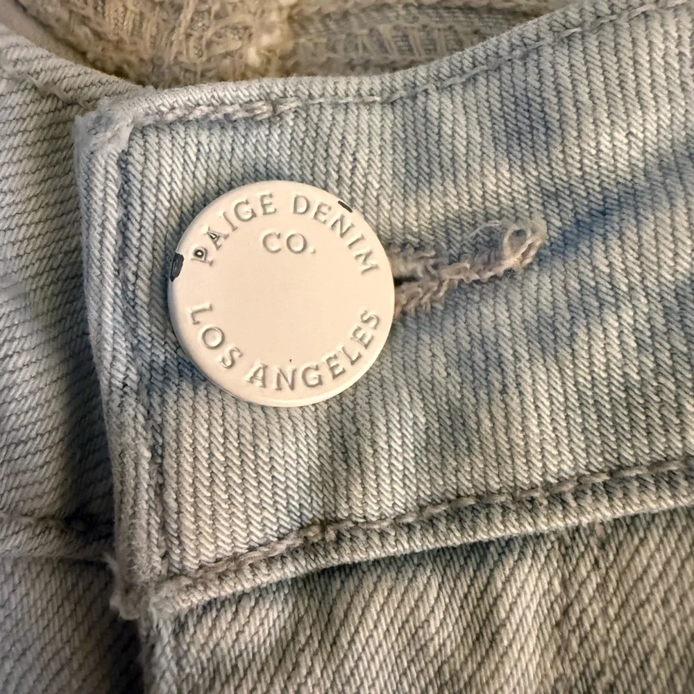 PAIGE Women's Verdugo Ultra Skinny Light Blue Distressed Jeans- EUC - Picture 7 of 14